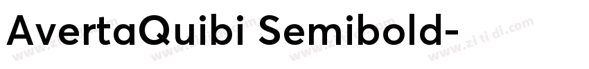 AvertaQuibi Semibold字体转换